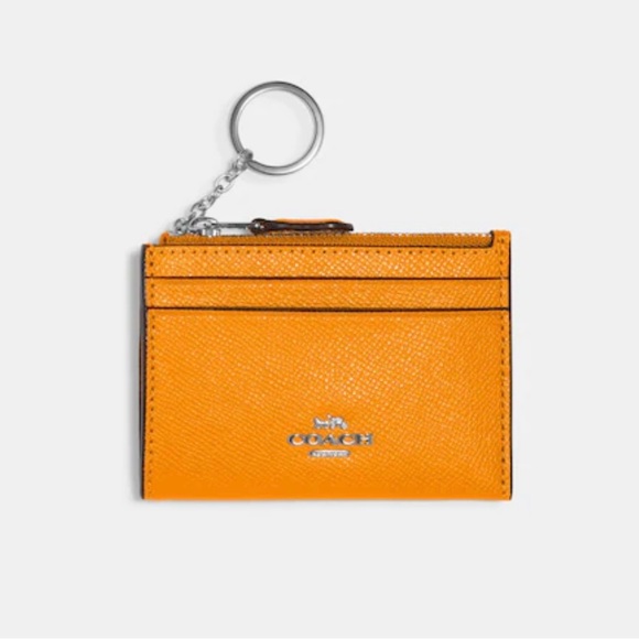Coach Mini Skinny Id Case - Colour: Papaya - Brand New - Picture 1 of 2